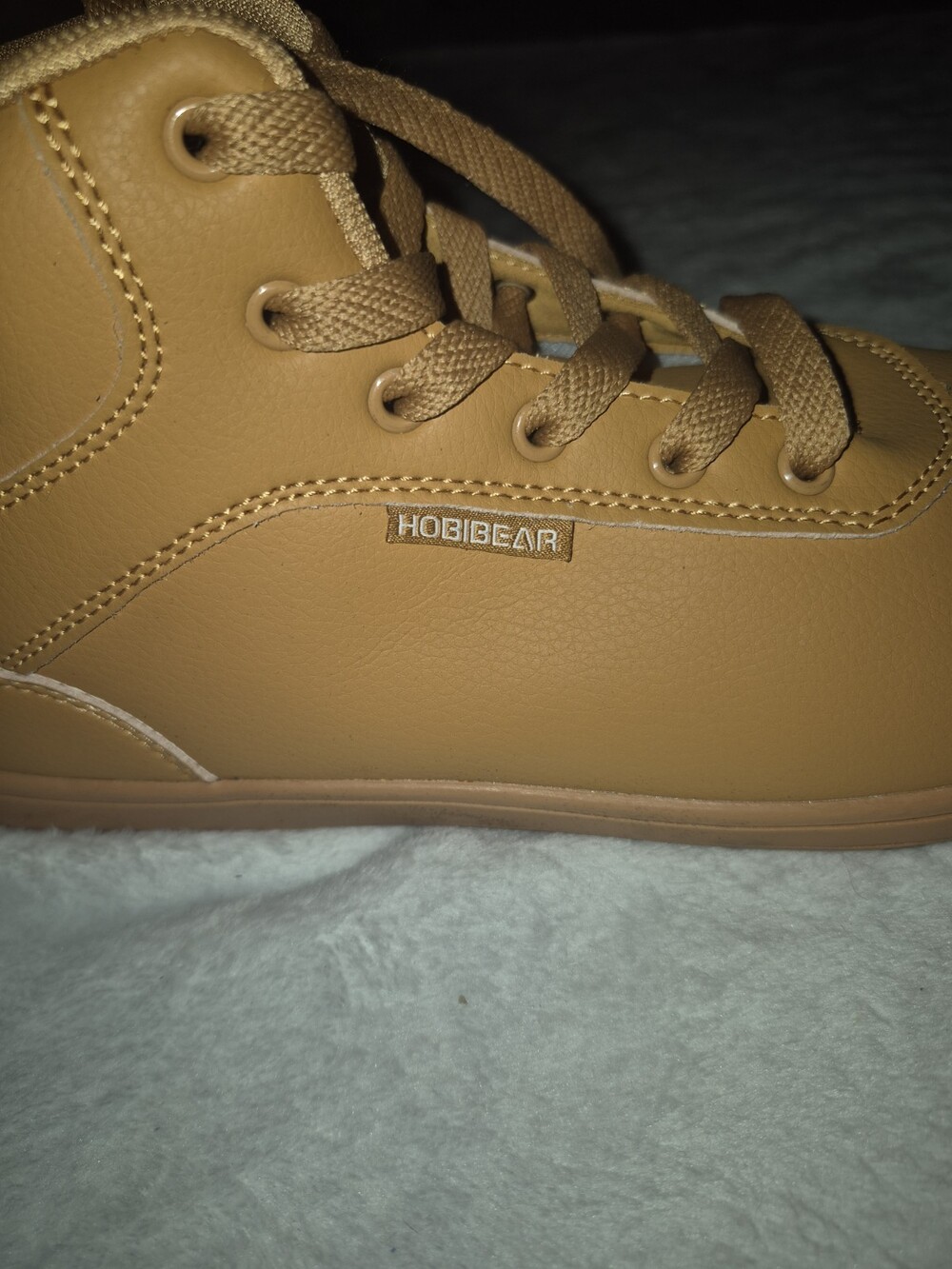 Hobibear Waterproof High Top Barefoot Sneakers Tan EU 41 Men US 8 Women 9.5